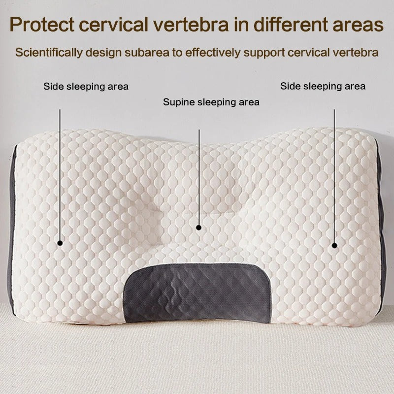 Almohada Cervical Cuello Cojin para Dormir Mejor y Evitar Dolores