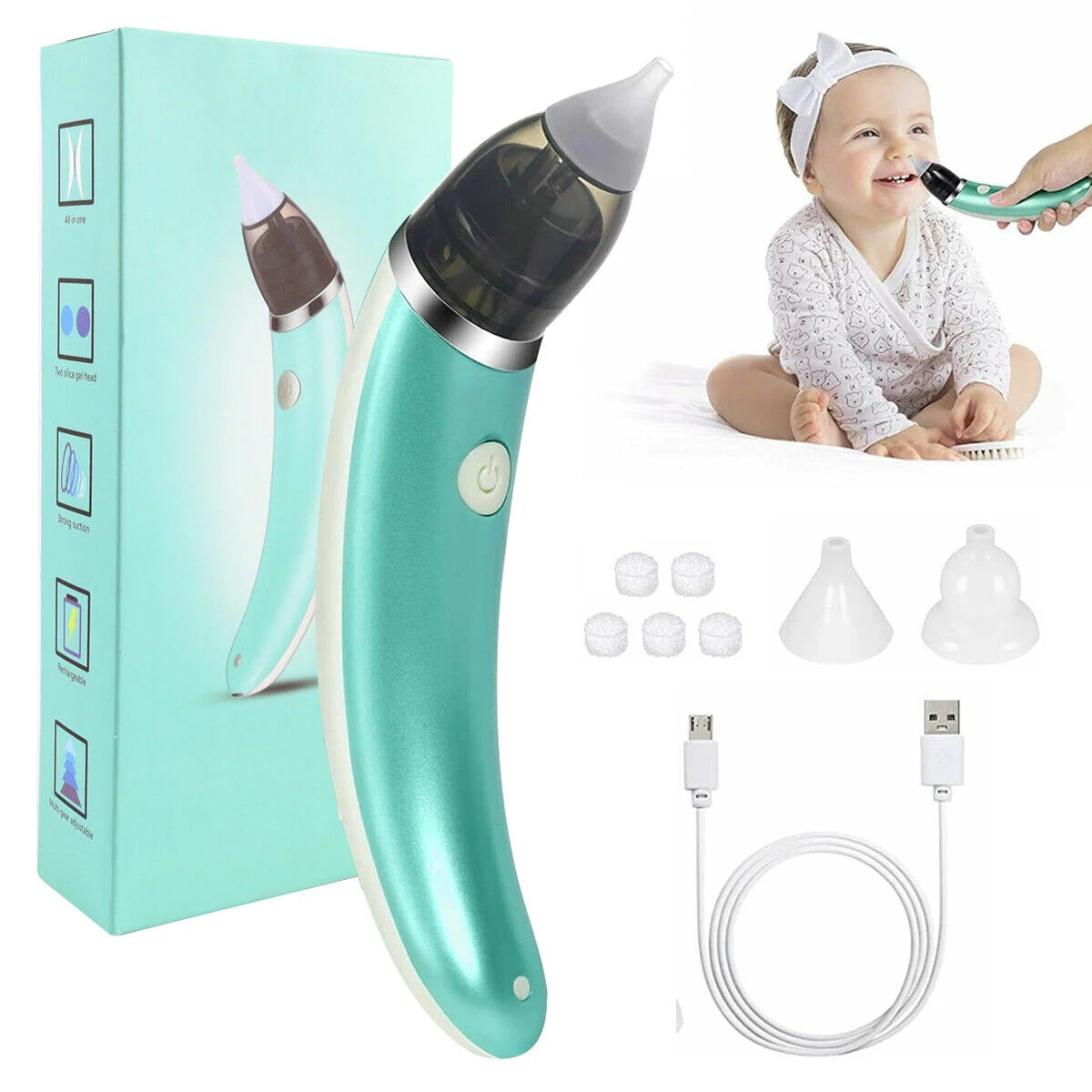 Aspirador Extractor Nasal para tu Bebé - BabyBreathe™