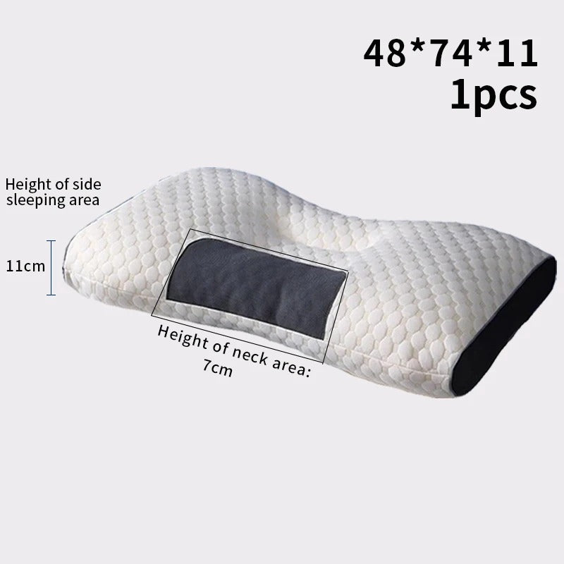 Almohada Cervical Cuello Cojin para Dormir Mejor y Evitar Dolores